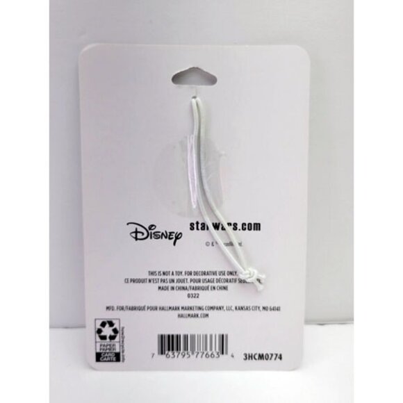 Hallmark Star Wars Boba Fett Metal Ornament Bag Tag Enamel Funko Style NWT NEW - Picture 4 of 5